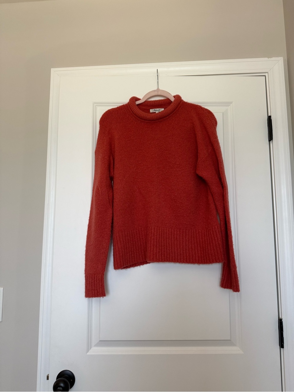 Madewell Burnt Orange Crewneck Sweater